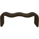 Meridian Willow Brown Chenille Fabric Bench IMAGE 3