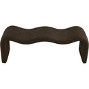 Meridian Willow Brown Chenille Fabric Bench IMAGE 5