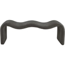 Meridian Willow Grey Chenille Fabric Bench IMAGE 3