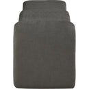 Meridian Willow Grey Chenille Fabric Bench IMAGE 4