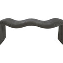 Meridian Willow Grey Chenille Fabric Bench IMAGE 8