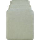 Meridian Willow Mint Chenille Fabric Bench IMAGE 4