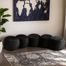 Meridian Apollo Black Velvet Bench IMAGE 2