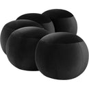 Meridian Apollo Black Velvet Bench IMAGE 5