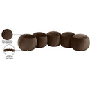 Meridian Apollo Brown Velvet Bench IMAGE 10