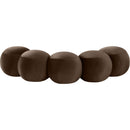 Meridian Apollo Brown Velvet Bench IMAGE 4