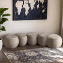 Meridian Apollo Cream Velvet Bench IMAGE 2