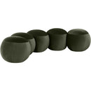 Meridian Apollo Green Velvet Bench IMAGE 3