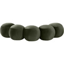 Meridian Apollo Green Velvet Bench IMAGE 4