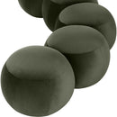 Meridian Apollo Green Velvet Bench IMAGE 7