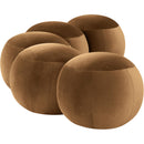 Meridian Apollo Saddle Velvet Bench IMAGE 5