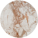  Meridian Genoa Cream Marble Coffee Table IMAGE 5