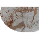  Meridian Genoa Cream Marble Coffee Table IMAGE 7