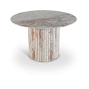  Meridian Genoa 48" Cream Marble Dining Table IMAGE 1