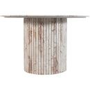  Meridian Genoa 48" Cream Marble Dining Table IMAGE 3