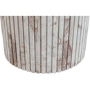  Meridian Genoa 48" Cream Marble Dining Table IMAGE 6