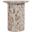 Meridian Genoa Brown Marble End Table IMAGE 3