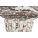 Meridian Genoa Brown Marble End Table IMAGE 5