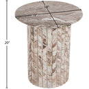 Meridian Genoa Brown Marble End Table IMAGE 7