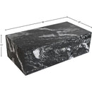Meridian Bolzano Black Marble Coffee Table IMAGE 5