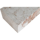 Meridian Bolzano Cream Marble Coffee Table IMAGE 5