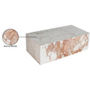 Meridian Bolzano Cream Marble Coffee Table IMAGE 7