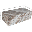 Meridian Bolzano Brown Marble Coffee Table IMAGE 6