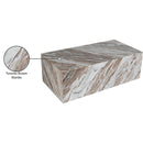 Meridian Bolzano Brown Marble Coffee Table IMAGE 7