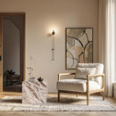 Meridian Bolzano Brown Marble End Table IMAGE 2