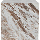 Meridian Bolzano Brown Marble End Table IMAGE 3