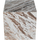 Meridian Bolzano Brown Marble End Table IMAGE 4