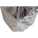Meridian Bolzano Brown Marble End Table IMAGE 5