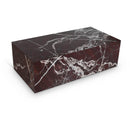  Meridian Bolzano Red Marble Coffee Table IMAGE 1