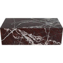  Meridian Bolzano Red Marble Coffee Table IMAGE 2