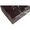  Meridian Bolzano Red Marble Coffee Table IMAGE 4