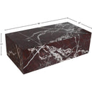  Meridian Bolzano Red Marble Coffee Table IMAGE 5