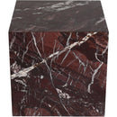  Meridian Bolzano Red Marble End Table IMAGE 3