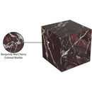  Meridian Bolzano Red Marble End Table IMAGE 6