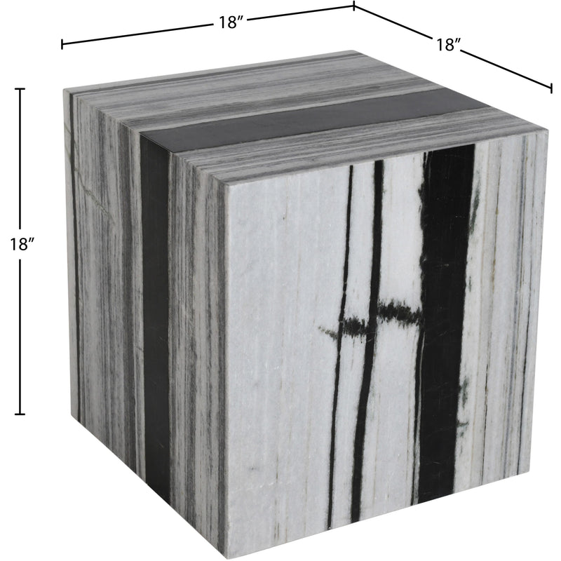 Meridian Bolzano Black Marble End Table IMAGE 7