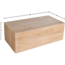 Meridian Bolzano Beige Travertine Coffee Table IMAGE 6