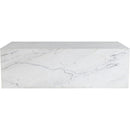 Meridian Bolzano White Marble Coffee Table IMAGE 3