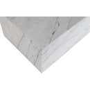 Meridian Bolzano White Marble Coffee Table IMAGE 5