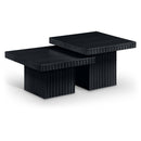 Meridian Spencer Black Oak Veneer Coffee Table IMAGE 1