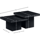 Meridian Spencer Black Oak Veneer Coffee Table IMAGE 8