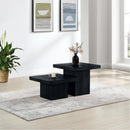 Meridian Spencer Black Oak Veneer Coffee Table IMAGE 2
