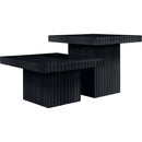 Meridian Spencer Black Oak Veneer Coffee Table IMAGE 3