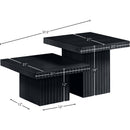 Meridian Spencer Black Oak Veneer Coffee Table IMAGE 8