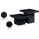 Meridian Spencer Black Oak Veneer Coffee Table IMAGE 9