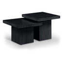 Meridian Spencer Black Oak Veneer Coffee Table IMAGE 1