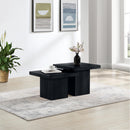Meridian Spencer Black Oak Veneer Coffee Table IMAGE 2